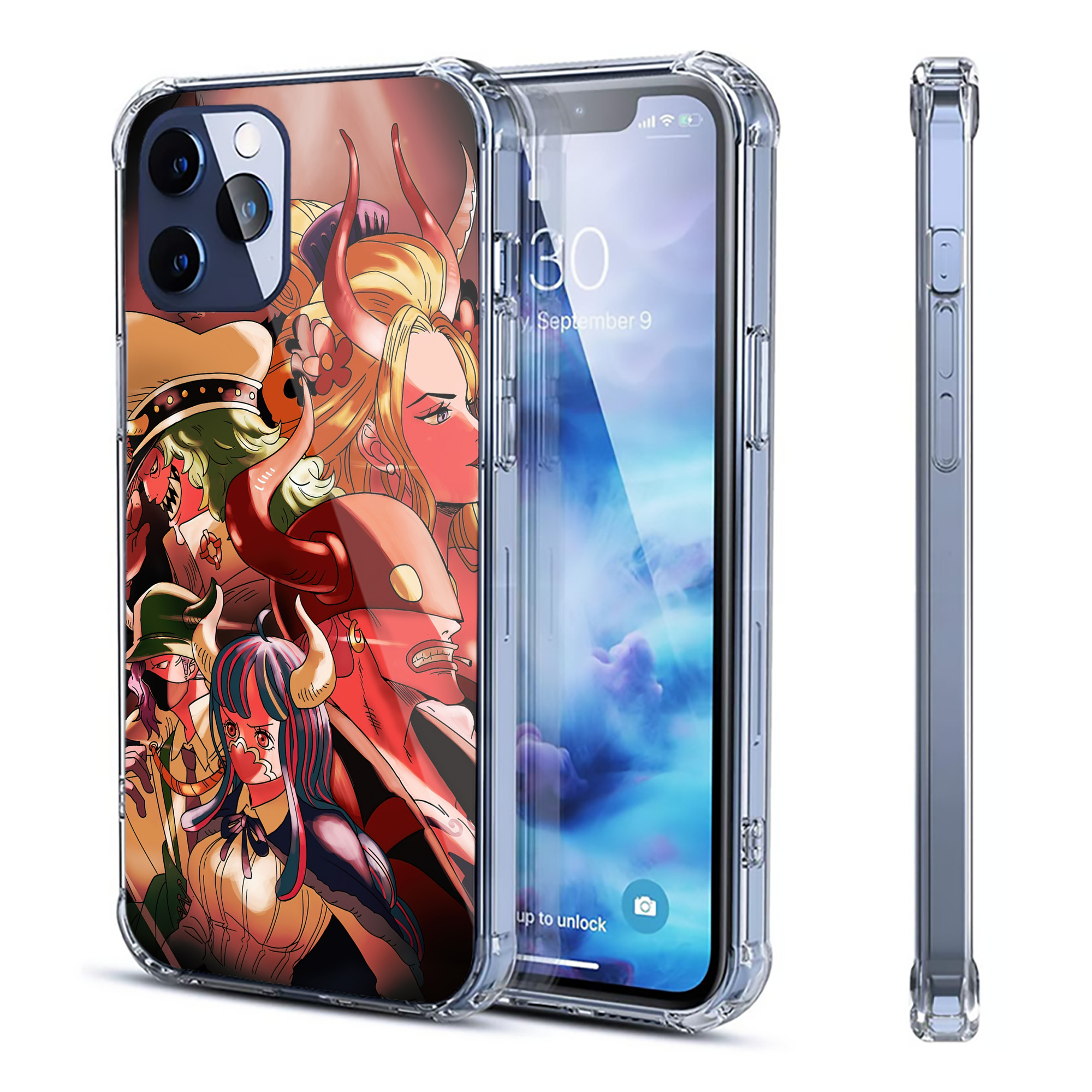 （画像用） ワンピース ONE PIECE 【iPhone 12シリーズ対応】透明スマホケース（クリアソフトケース）